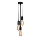 Industrial rose gold & chrome led pendant lamp dining room light