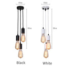 Industrial rose gold & chrome led pendant lamp dining room light