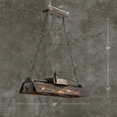 Industrial rustic metal shade prism island pendant dining room light