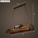 Industrial rustic metal shade prism island pendant dining room light