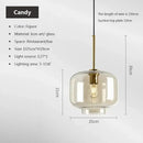 Industrial smoked glass and brass pendant light – dining room