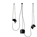 Industrial spider pendant lamp – living room matte black light