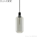 Industrial stained glass pendant light set dining room smoked glass