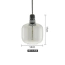 Industrial stained glass pendant light set dining room smoked glass