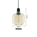 Industrial stained glass pendant light set dining room smoked glass