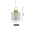 Industrial stained glass pendant light set dining room smoked glass