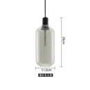 Industrial stained glass pendant light set dining room smoked glass