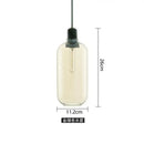 Industrial stained glass pendant light set dining room smoked glass