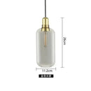 Industrial stained glass pendant light set dining room smoked glass