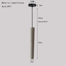 Industrial stone led pendant lamp kitchen speckled concrete light