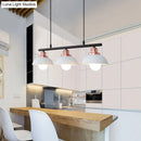 Industrial style black & brass 3 light fixture kitchen ceiling light