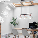 Industrial style black & brass 3 light fixture kitchen ceiling light