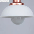 Industrial style black & brass 3 light fixture kitchen ceiling light