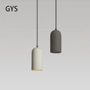 Industrial style led chandelier white & gray pendant for bedroom