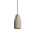 Industrial style pendant chandelier speckled gray & brass bedroom light