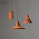Industrial terracotta cement pendant lamp dining room hanging light