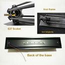 Industrial wall lamp black & silver 8w led sconce for bedroom