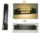 Industrial wall lamp black & silver 8w led sconce for bedroom