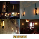 Industrial wall lamp black & silver 8w led sconce for bedroom