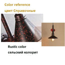 Industrial water pipe pendant light dining room with red valves