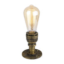 Industrial water pipe wall sconce kitchen light in black & brass