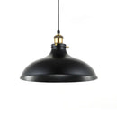 Industrial weathered brass wrought iron pendant light kitchen dome