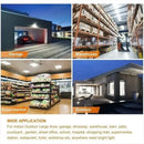 Industrial white deformable led ceiling light garage four wing bulb