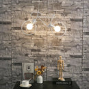 Industrial white iron bicycle pendant light living room decor