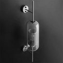 Industrial wind grid brass wall lamp living room glass globe sconce