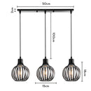 Industrial wood pendant light black & white dining room fixture