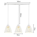 Industrial wood pendant light black & white dining room fixture