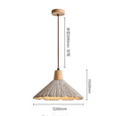 Industrial woven concrete pendant light kitchen fixture