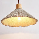 Industrial woven concrete pendant light kitchen fixture