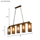 Industrial wrought iron brass pendant light – kitchen 5 head e26 e27