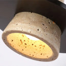 Industrial yellow travertine wall lamp with pull chain switch bedroom