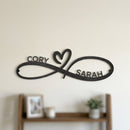 Custom Metal Wall Art - Personalized Infinity Sign