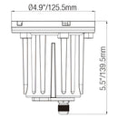 Inground Well Lights For Landscape with MR16 Socket and Brass PVC Housing