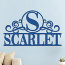 Initial Family Name Sign