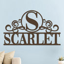 Initial Family Name Sign