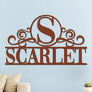 Initial Family Name Sign