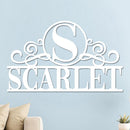 Initial Family Name Sign