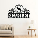 Initial Family Name Sign