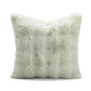 Ins wind matcha green faux fur throw pillow living room decor