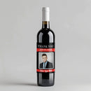 Insurance Black Photo Wine Label