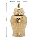 Intricate golden pattern porcelain jar vase living room decor