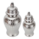 Intricate golden pattern porcelain jar vase living room decor
