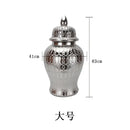 Intricate golden pattern porcelain jar vase living room decor