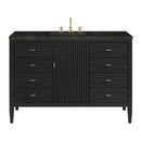 James Martin Myrrin 48" Single Bathroom Vanity, Carbon Oak