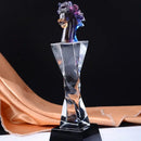 Iridescent decorbites crystal horse trophy living room decor figurine