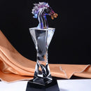 Iridescent decorbites crystal horse trophy living room decor figurine